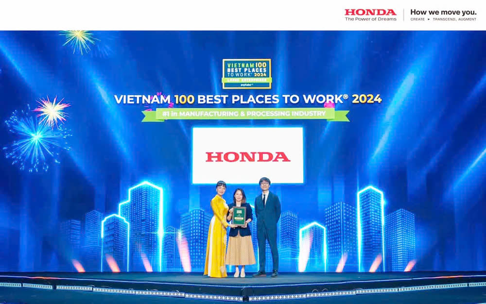 Honda Việt Nam nhận giải 100 nơi làm việc tốt nhất Việt Nam 2024